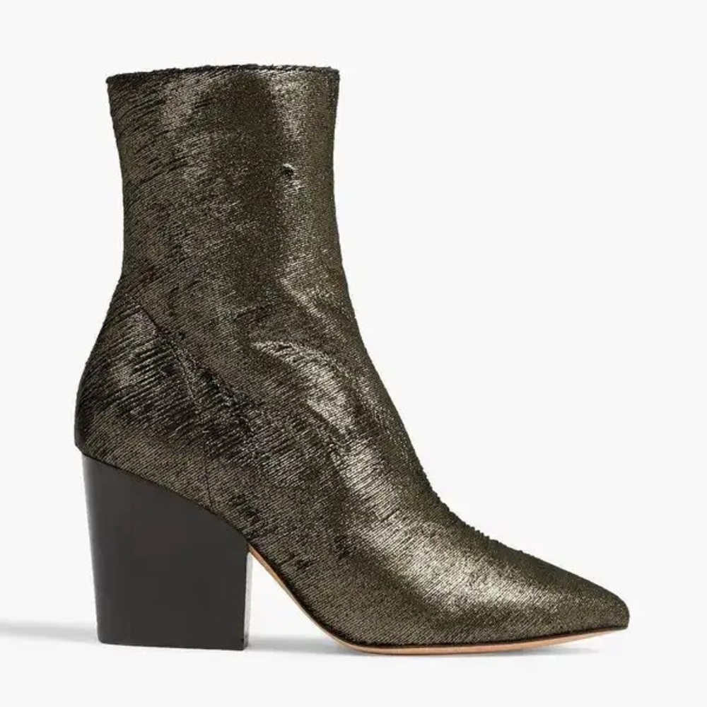 IRO PARIS | Ladilor Metallic Suede Metallic Ankle Boots | Eu 40